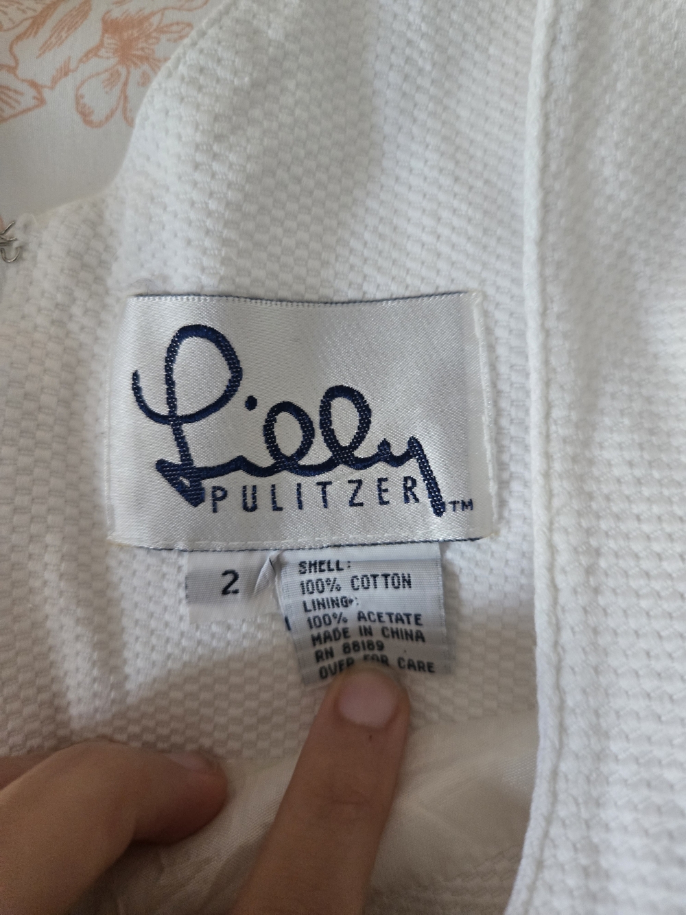 Lilly Pulitzer Womens White Cotton Dress - White